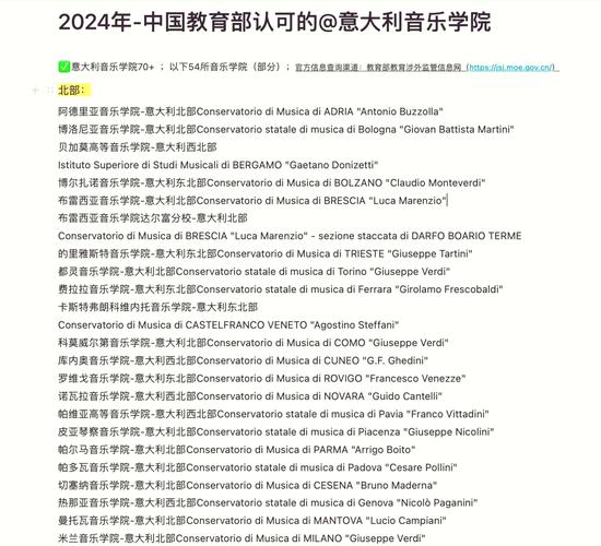 意大利音乐学院毕业通过率