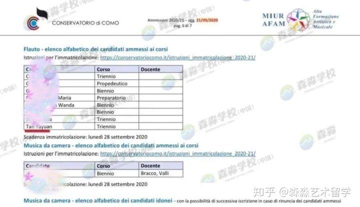 意大利音乐学院毕业通过率