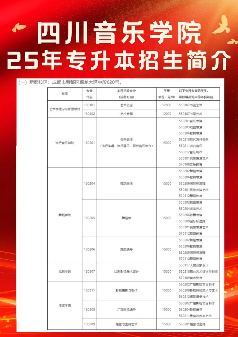 四川音乐学院与艺考培训
