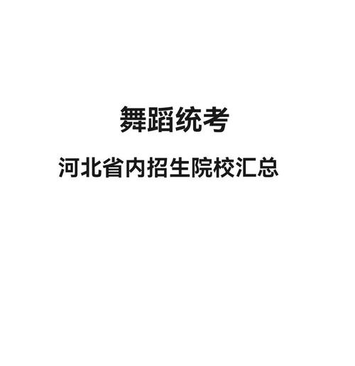 保定学院舞蹈专业招生