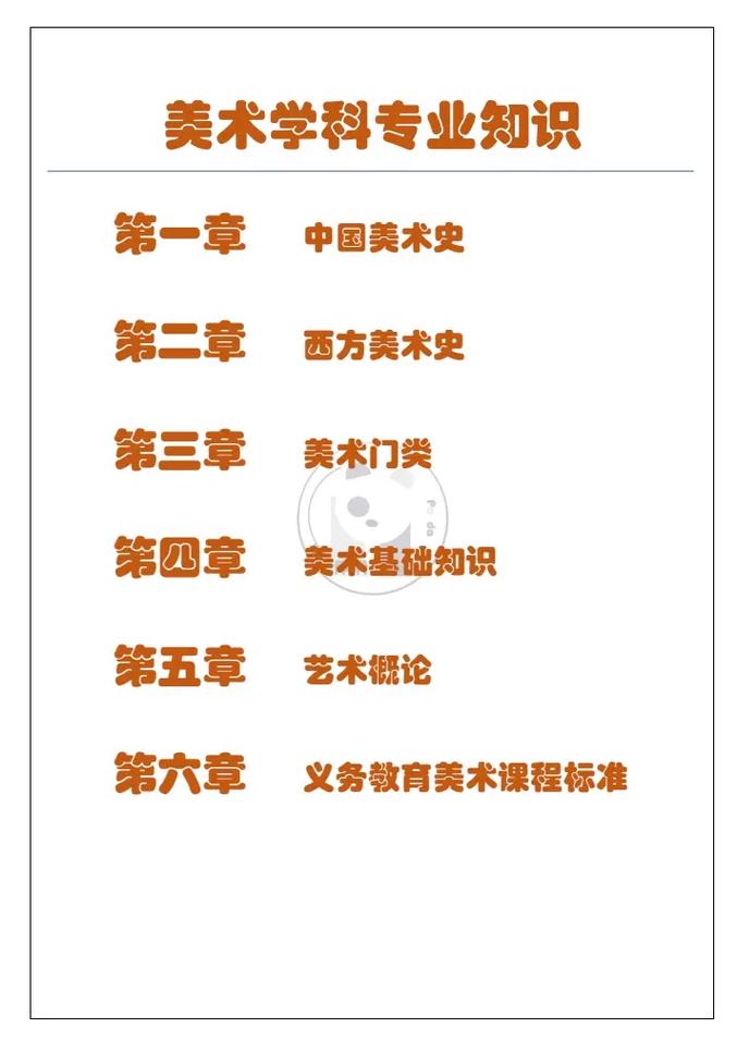 2025 美术学科知识