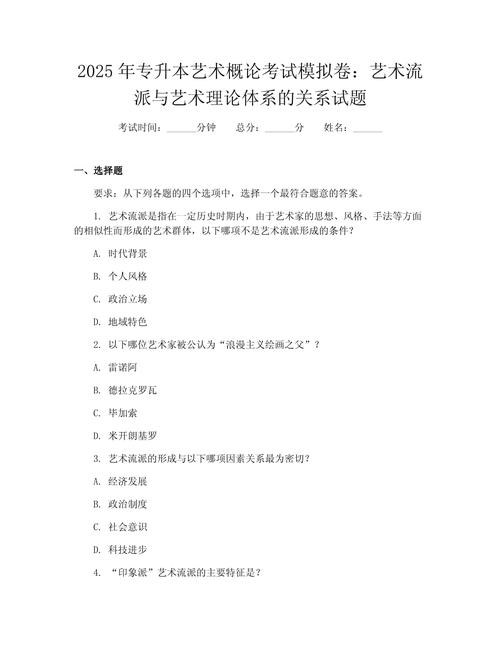 2025专升本美术考试