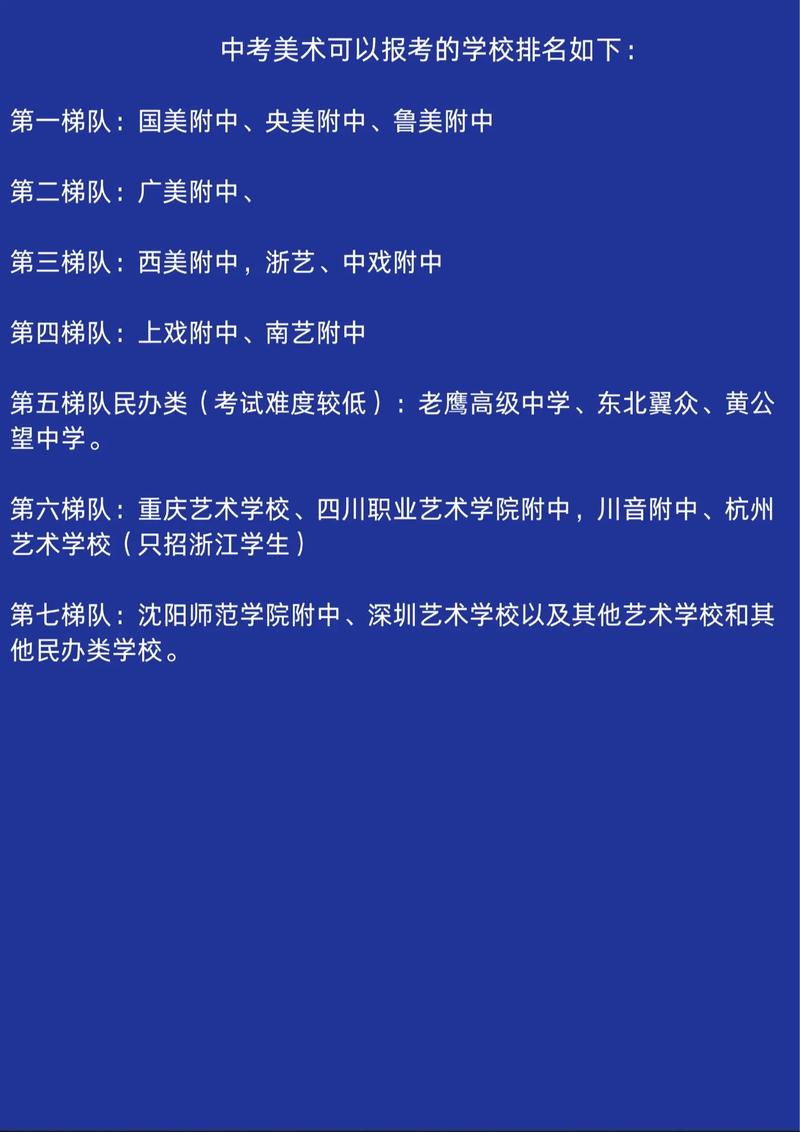 报考美术专业参加中考