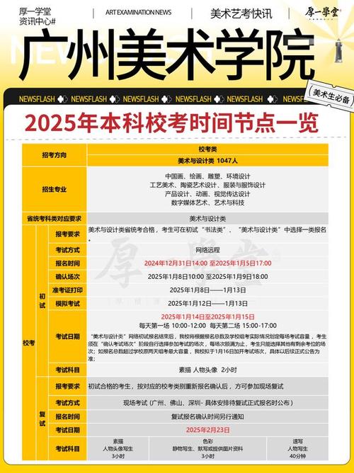 广州美术学院报考时间