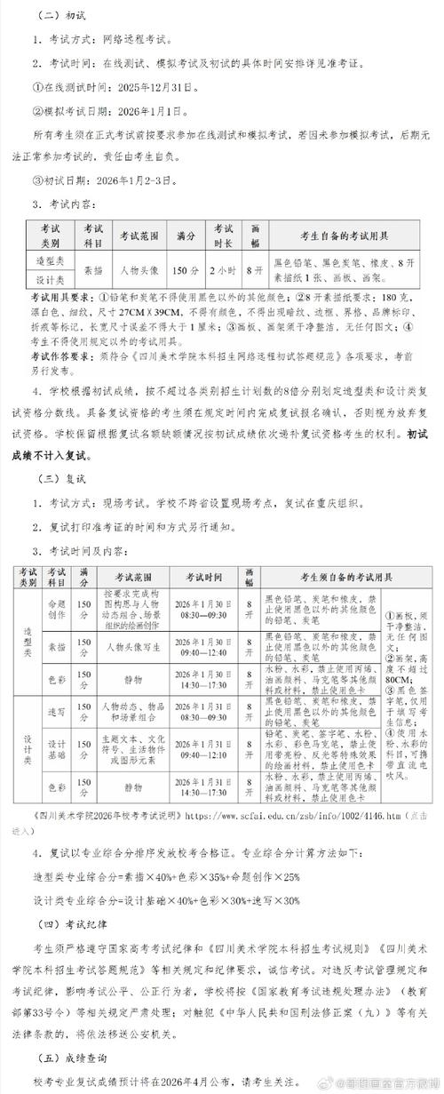 2025年四川艺考时间