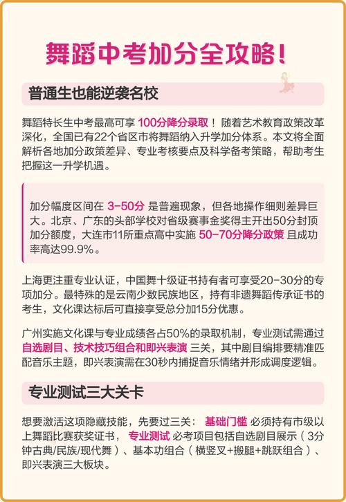 艺术生 舞蹈几级加分