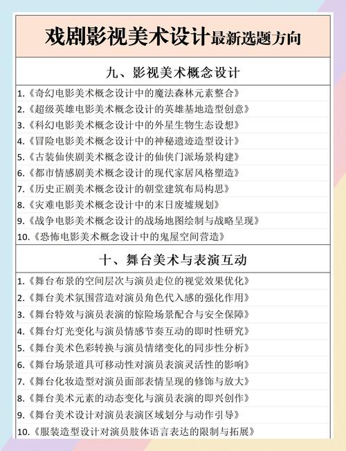 戏剧影视美术基础知识