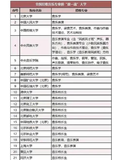 有什么音乐的大专的学校