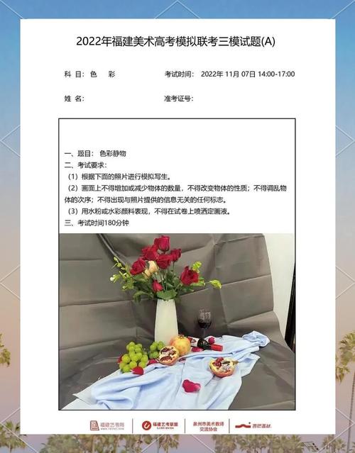 福建省专升本美术考题