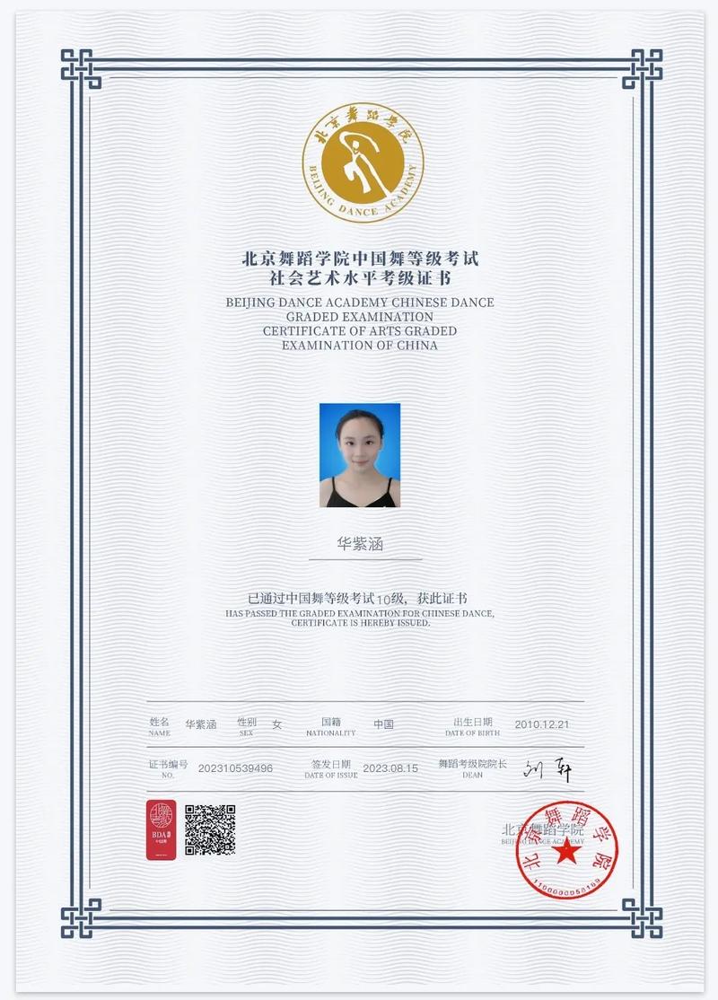 亚洲有氧舞蹈协会证书