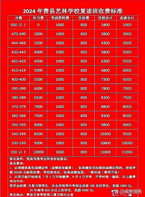 高三艺考复读要多少钱