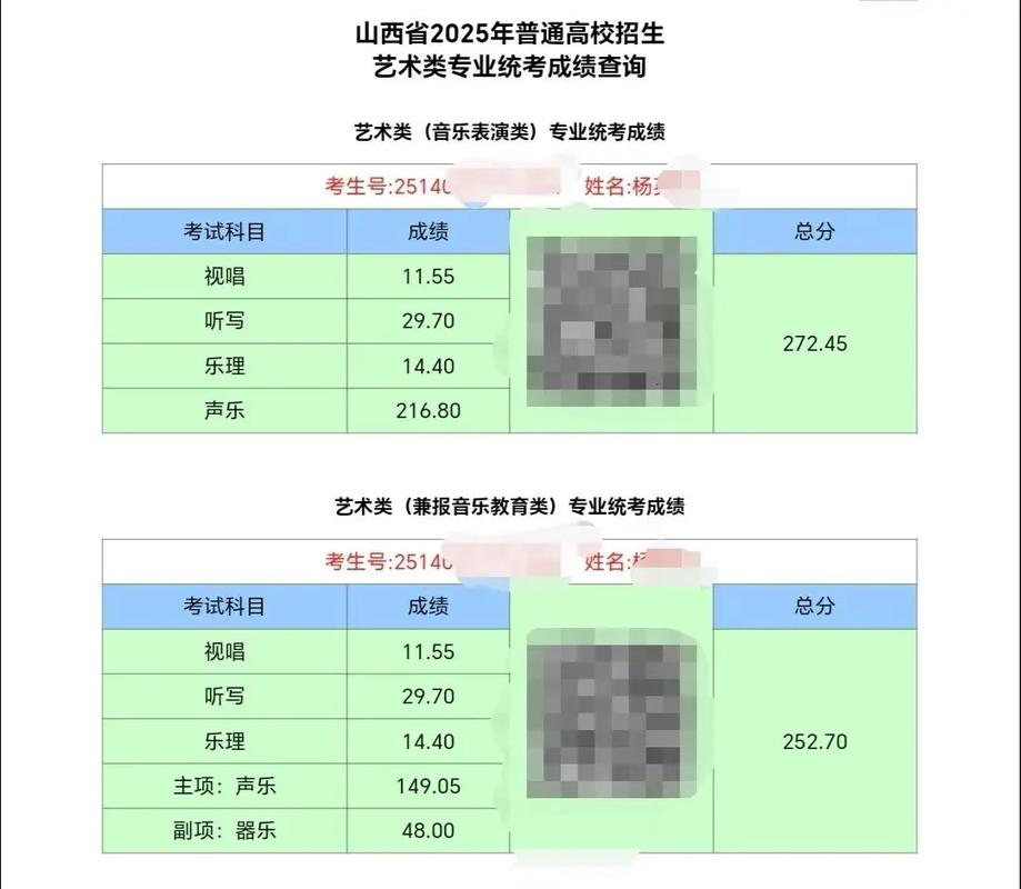 山西艺考专业一本分数
