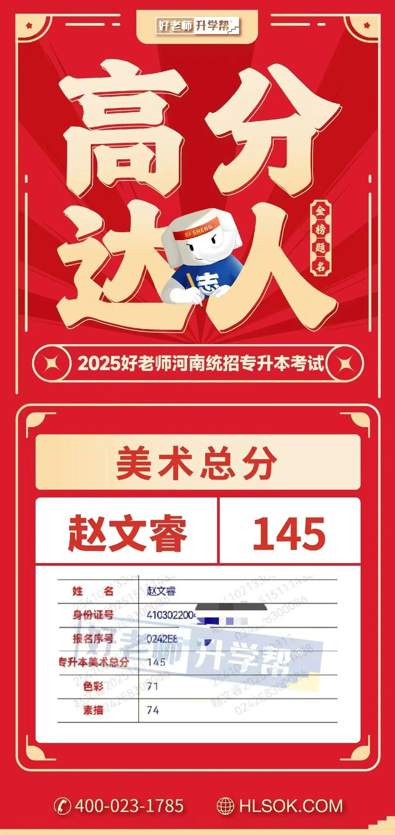 河南省专升本美术总分