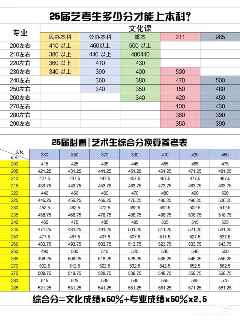 山西编导艺考总分数线